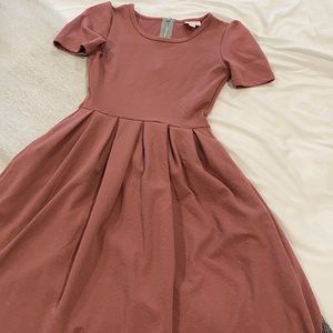 Lularoe Amelia Xxs rose pink dress